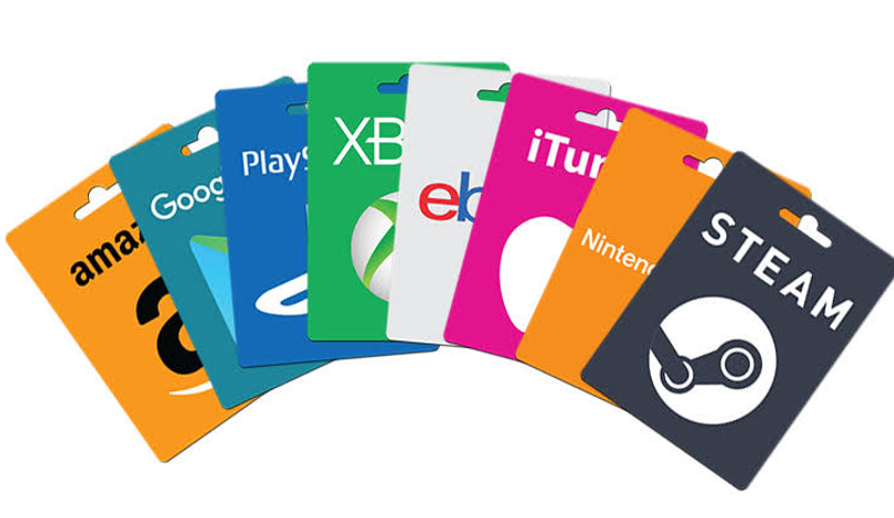 Collection of digital gift cards and birthday gift ideas