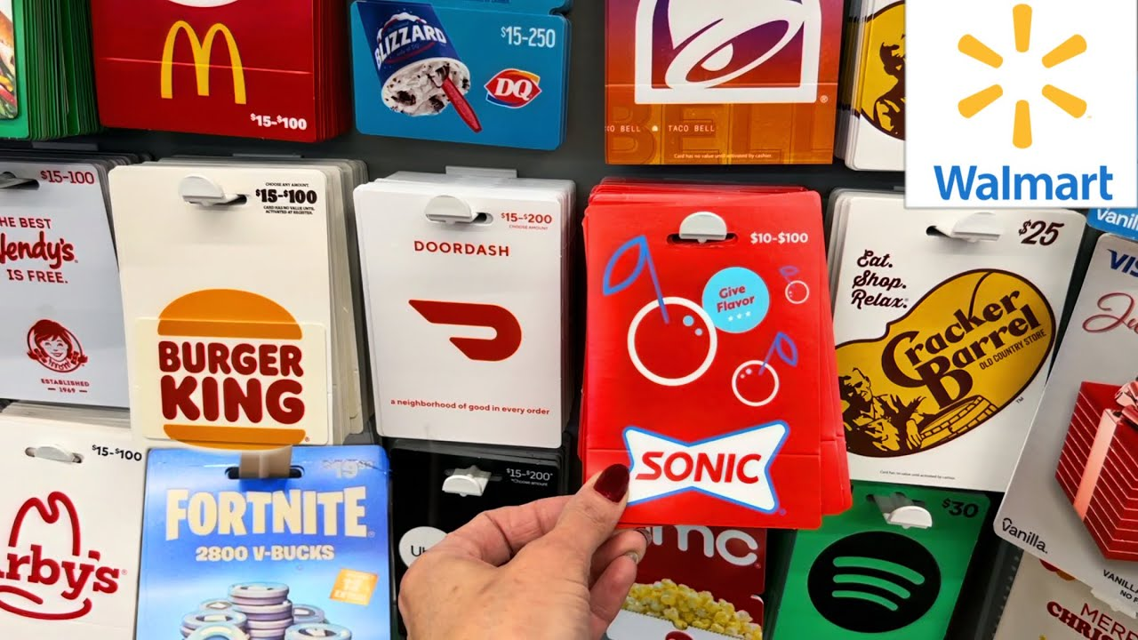 Collection of food delivery and restaurant gift cards from top platforms